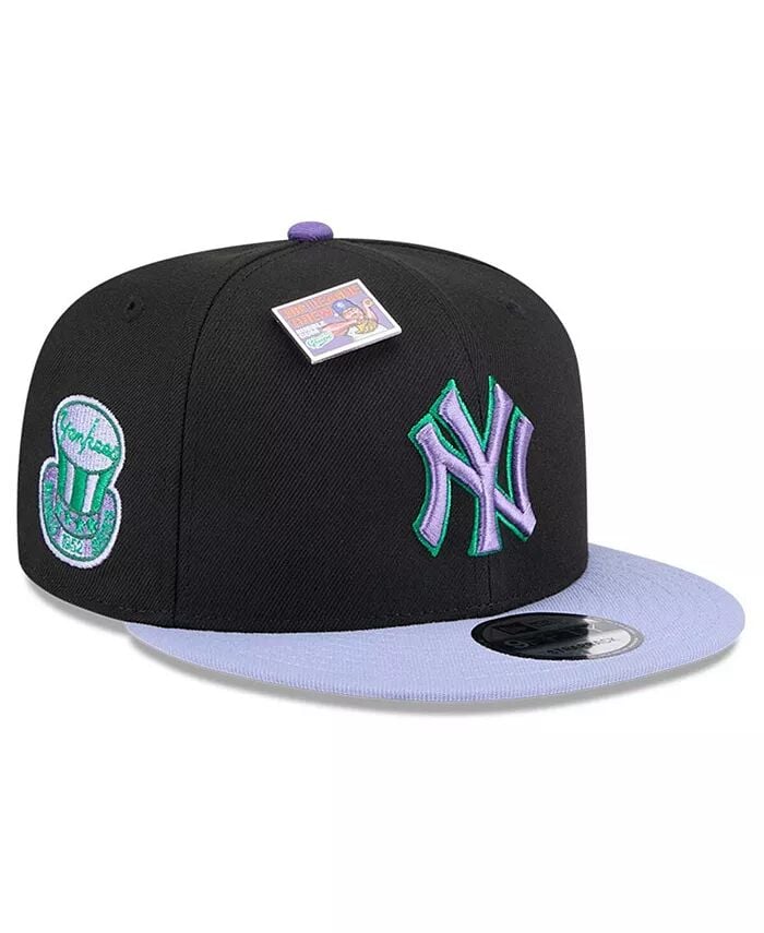 

Мужская черная/фиолетовая бейсболка New York Yankees Grape Big League Chew Flavor Pack 9FIFTY Snapback Hat New Era, черный