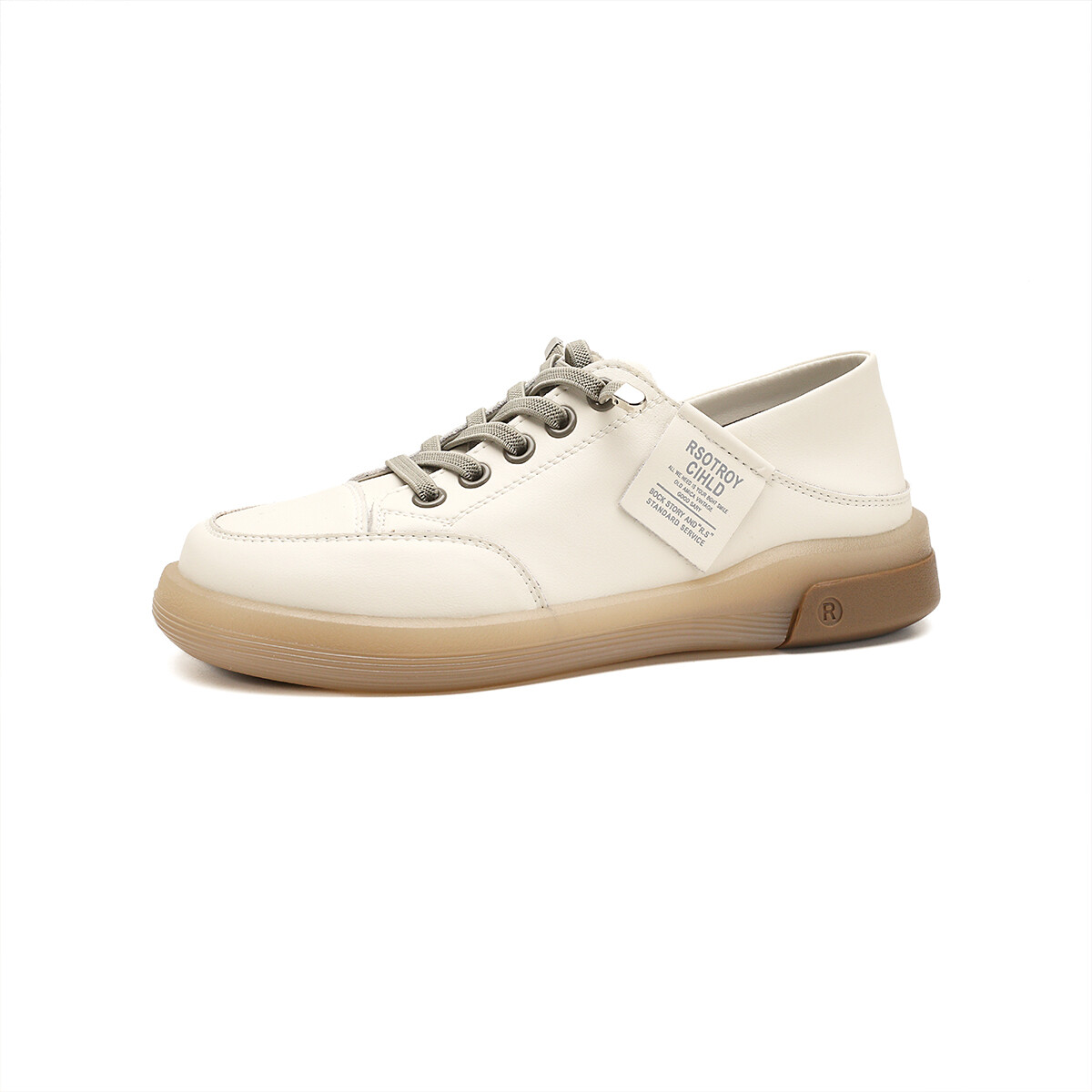 

Кроссовки D:FUSE SCANDINAVIA Skateboarding Shoes Women's Low-top, цвет Off-white apricot