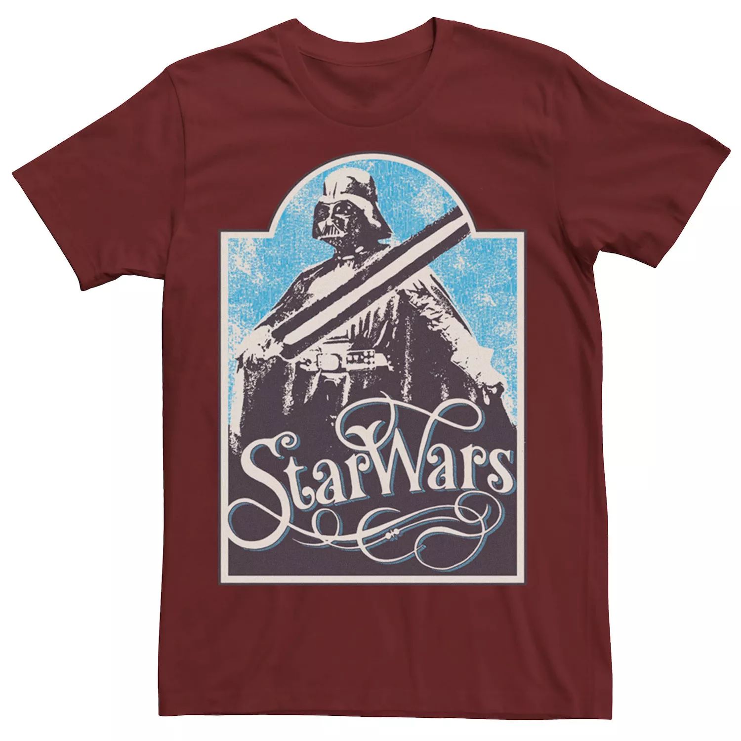 Мужская футболка с плакатом Vader в стиле ретро Star Wars
