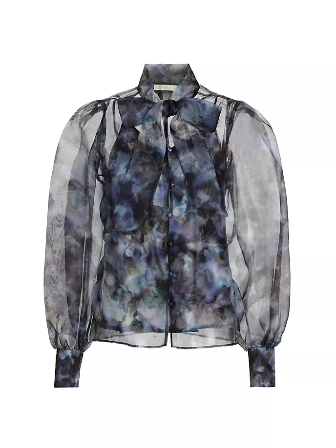 

Блузка Bonnie Painterly из органзы Marie Oliver, цвет geode