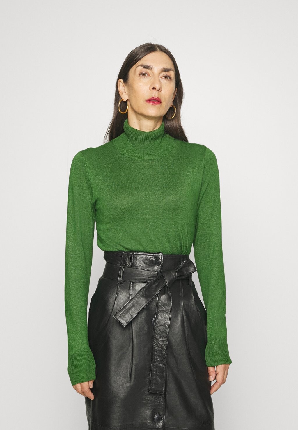 

Свитер ASTRID ROLL NECK Kaffe, зеленый артишок