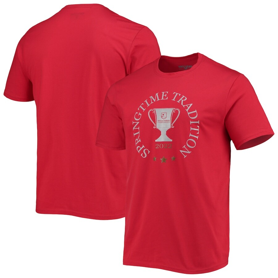 

Футболка с коротким рукавом Levelwear Wells Fargo Championship, красный