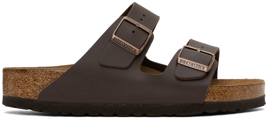 

Коричневые сандалии Arizona Regular с мягкой стелькой Birkenstock