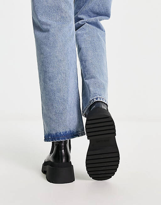 

Черные ботинки челси с низкой лодыжкой River Island