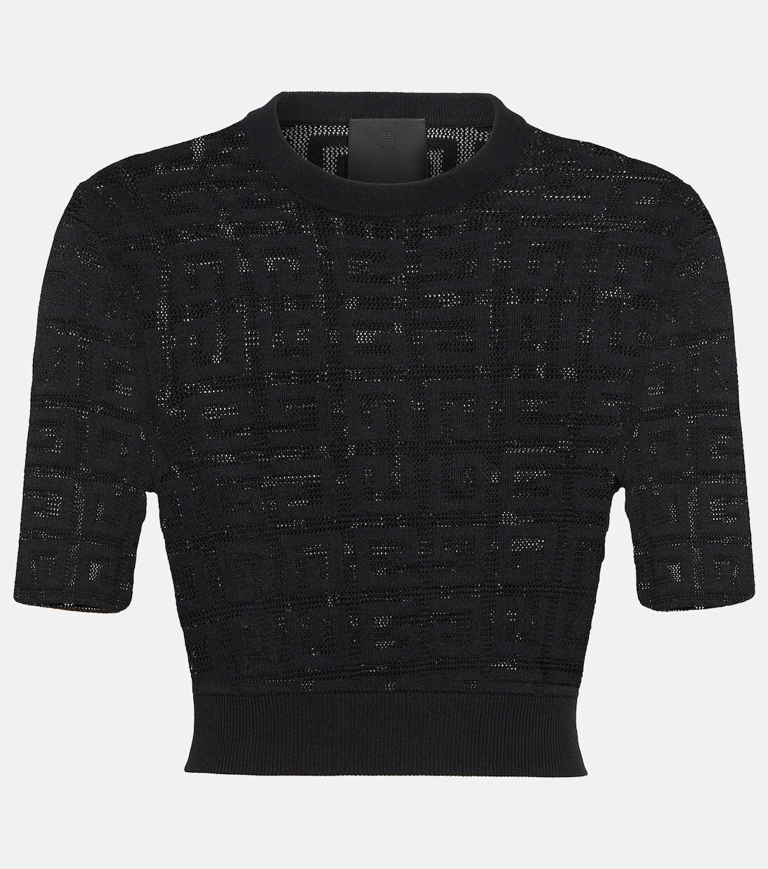

Жаккардовый укороченный топ 4G GIVENCHY, черный