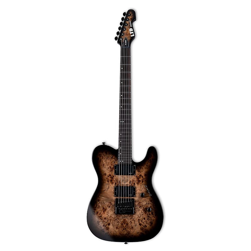 

Электрогитара ESP LTD TE-1000 Evertune Burl Poplar Charcoal Burst