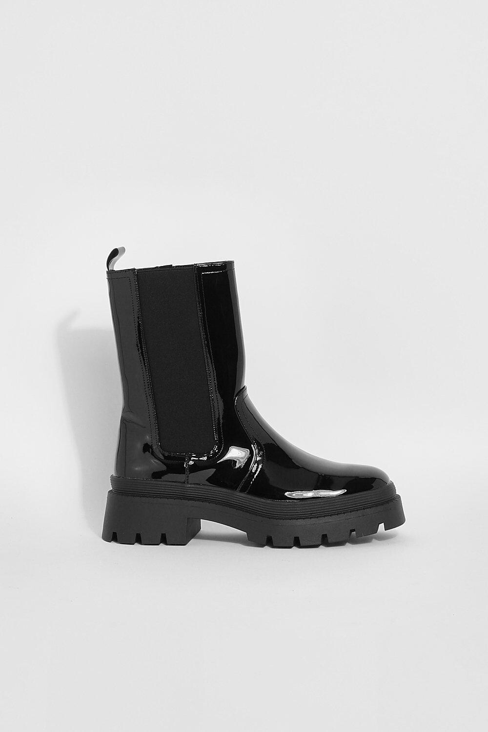 

Ботинки rand chelsea широкой ширины Boohoo, черный