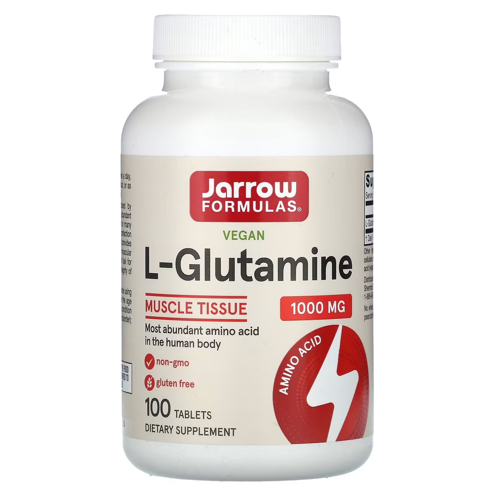 L-глутамин Jarrow Formulas 1000 мг, 100 таблеток