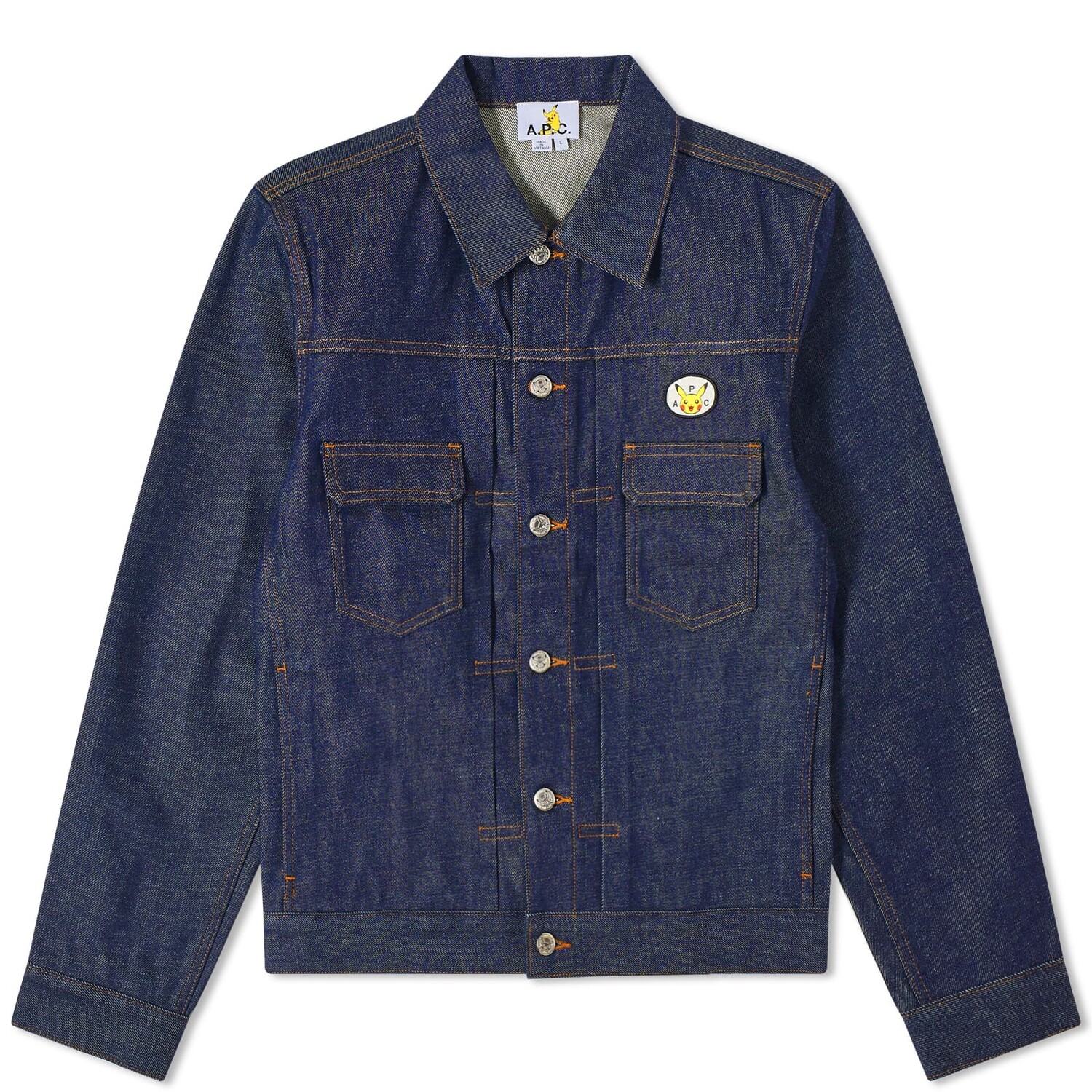 

Куртка A.P.C. X Pokemon Denim, индиго