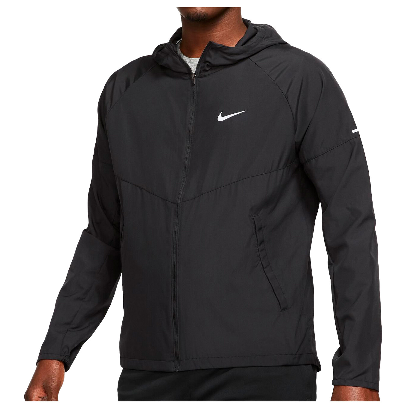 

Беговая куртка Nike Repel Miler Running, цвет Black/Black/Reflective Silver