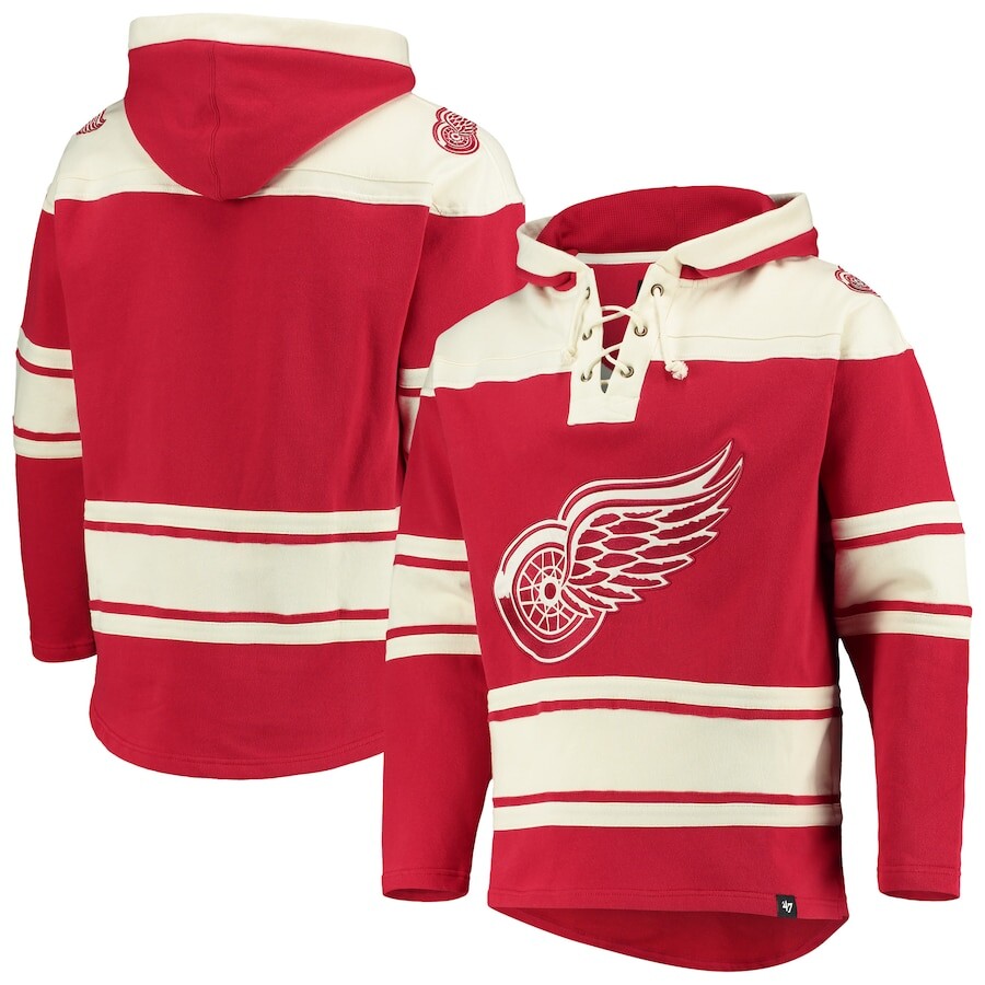 

Пуловер с капюшоном 47 Detroit Red Wings, красный