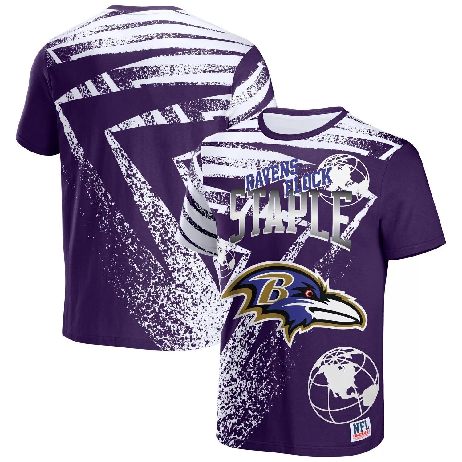 

Мужская футболка NFL x Staple Purple Baltimore Ravens с принтом по всей поверхности