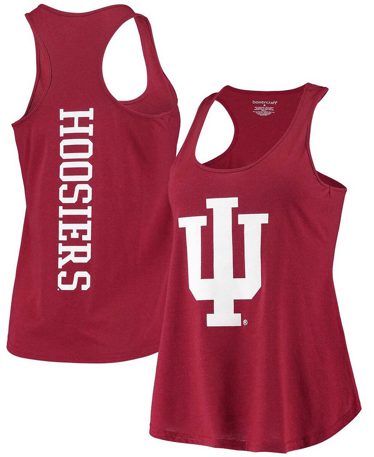 

Женская майка Crimson Indiana Hoosiers Essential 2-Hit Racerback Boxercraft