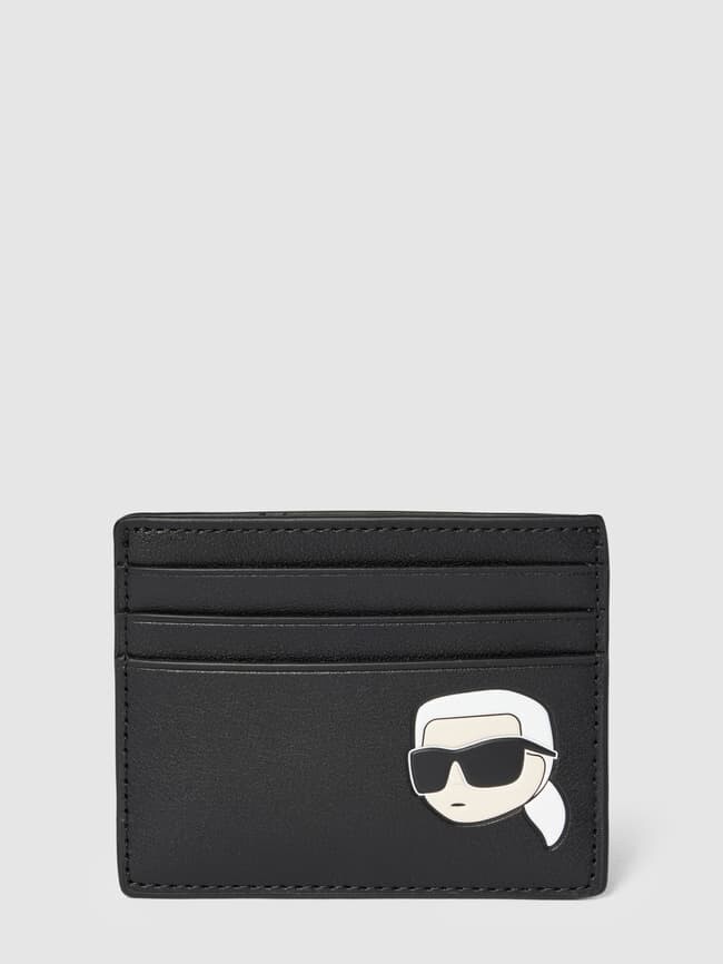 

Визитница с мотивным принтом Karl Lagerfeld, черный