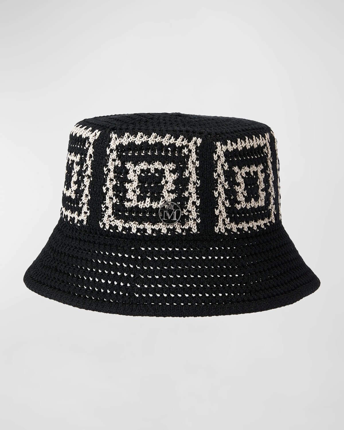 

Вязаная панама Axel Maison Michel, цвет Beige Black