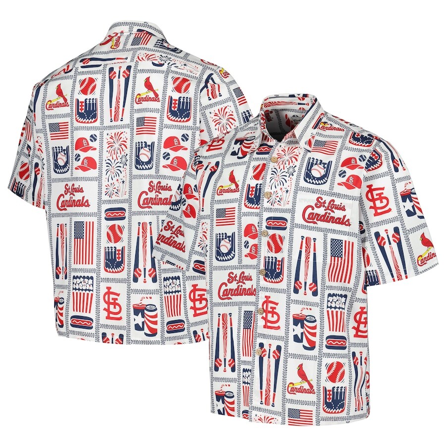 

Рубашка Reyn Spooner St Louis Cardinals, белый
