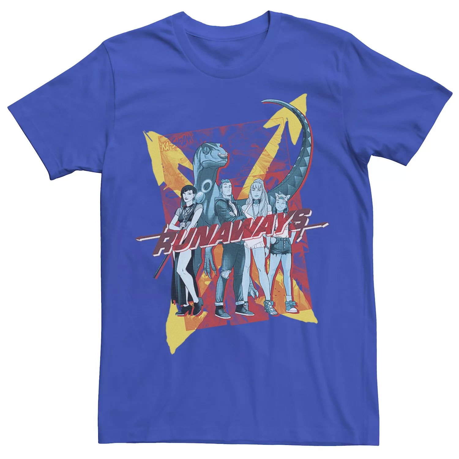 Мужская футболка Runaways Group Shot Marvel мужская худи с графическим плакатом runaways group marvel