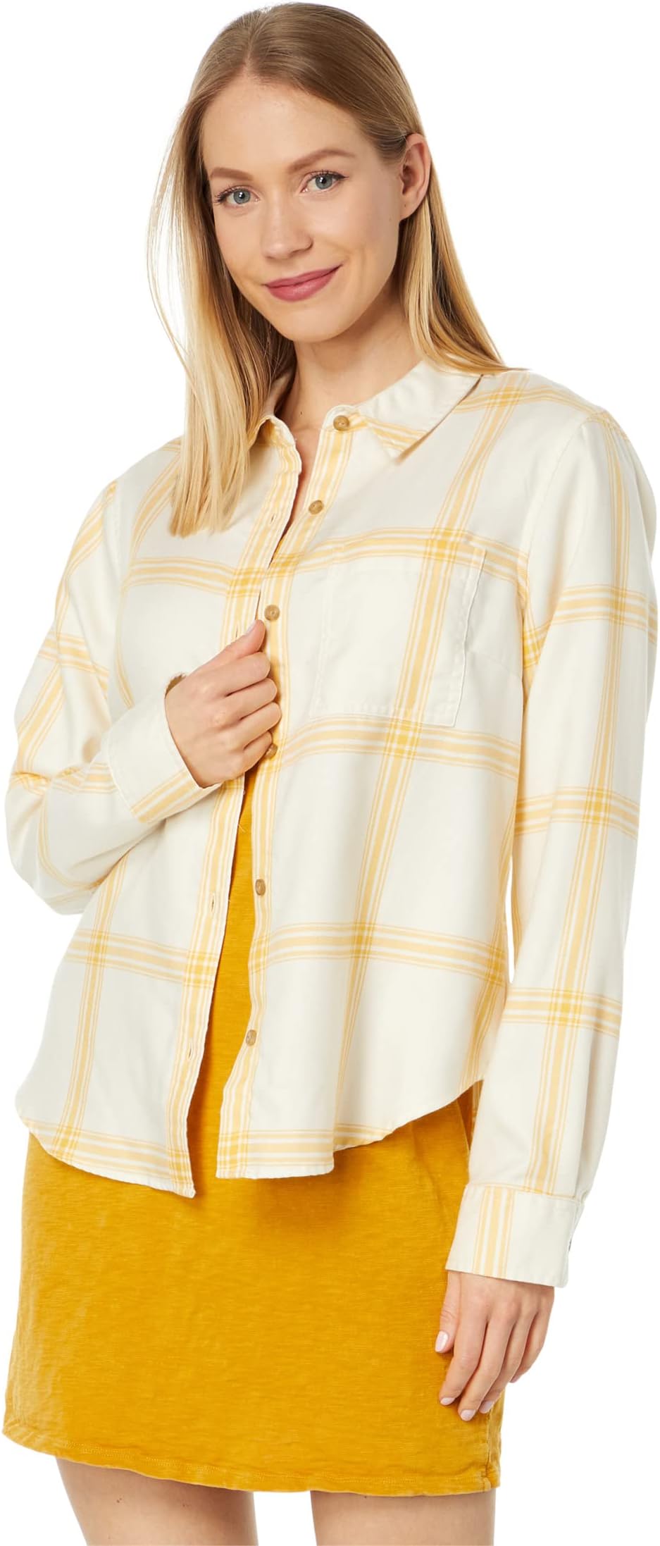 Рубашка из мягкого твила с длинными рукавами L.L.Bean, цвет Goldenrod goldenrod goldenrod 1xlp black lp