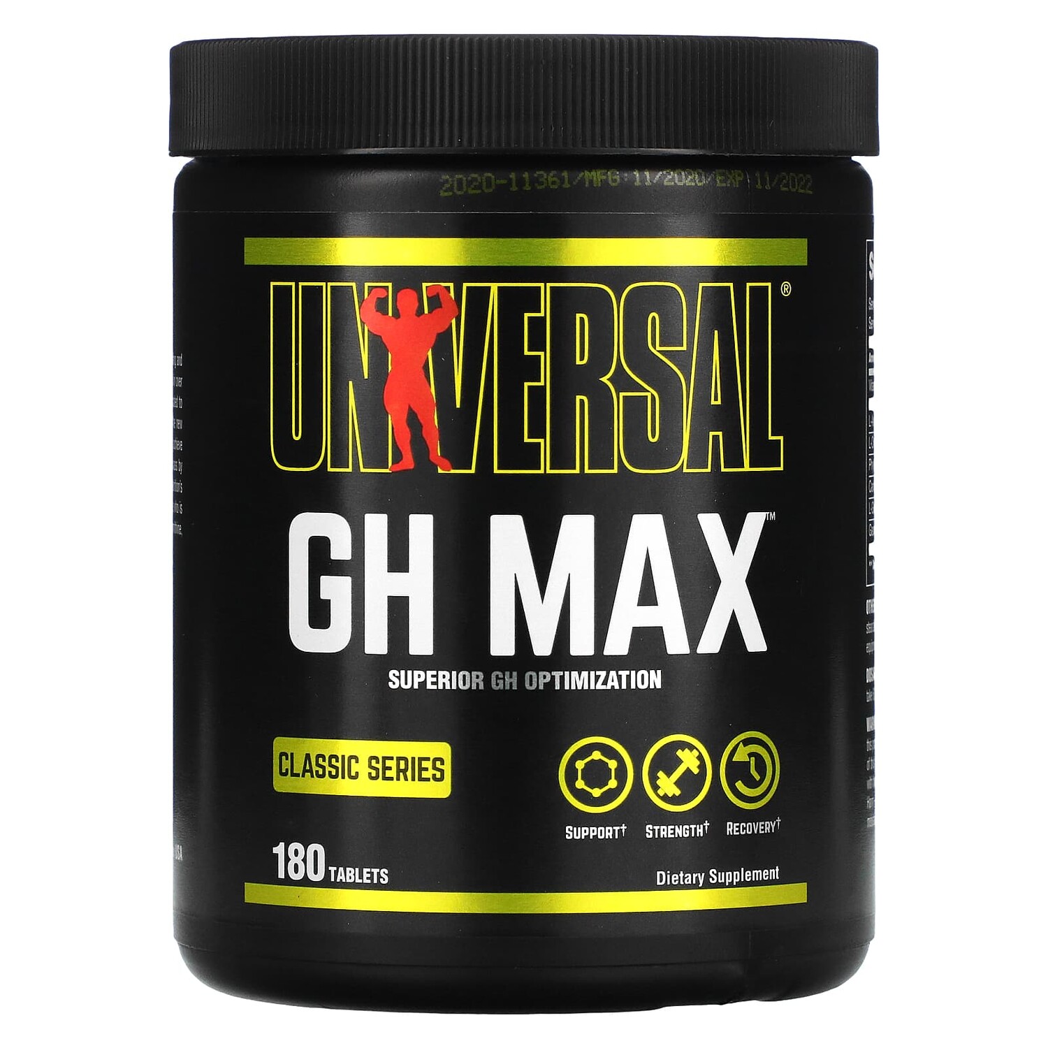 

Classic Series, GH Max, добавка для оптимизации гормона роста, 180 таблеток, Universal Nutrition