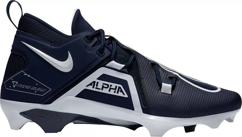 

Мужские футбольные бутсы Nike Alpha Menace Pro 3 Mid Mid, темно-синий/белый