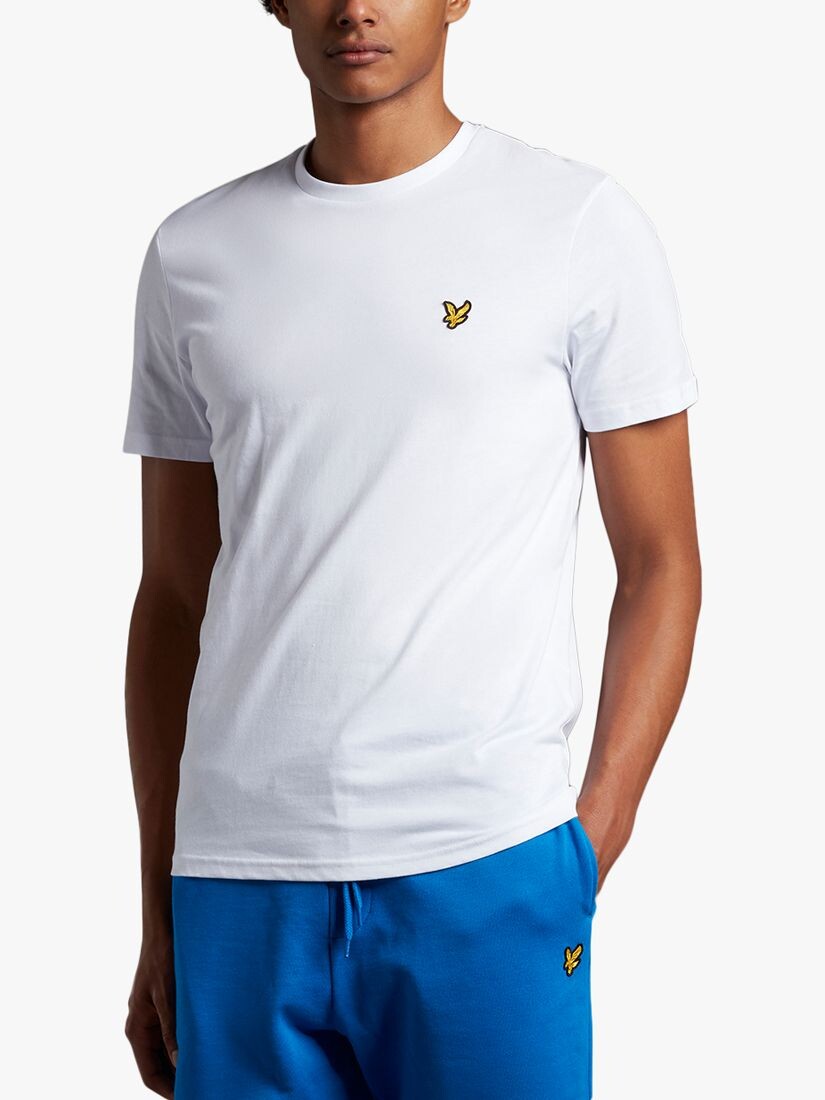 

Хлопковая футболка с логотипом Lyle & Scott, белая, Белый