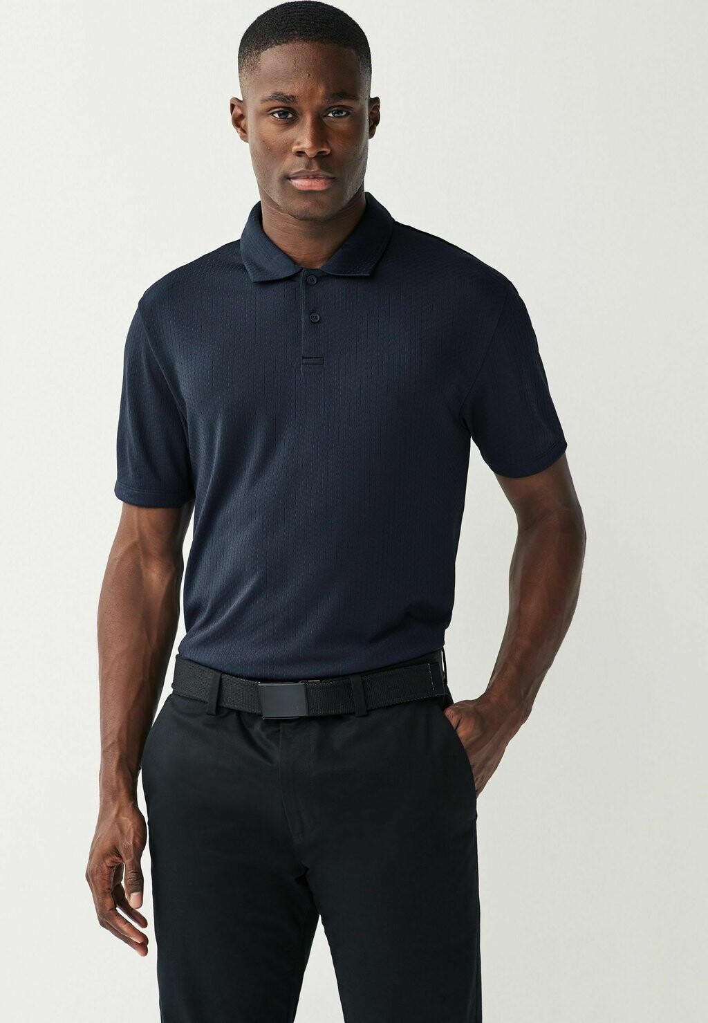 

Поло Active Texture Standard Next, цвет navy blue