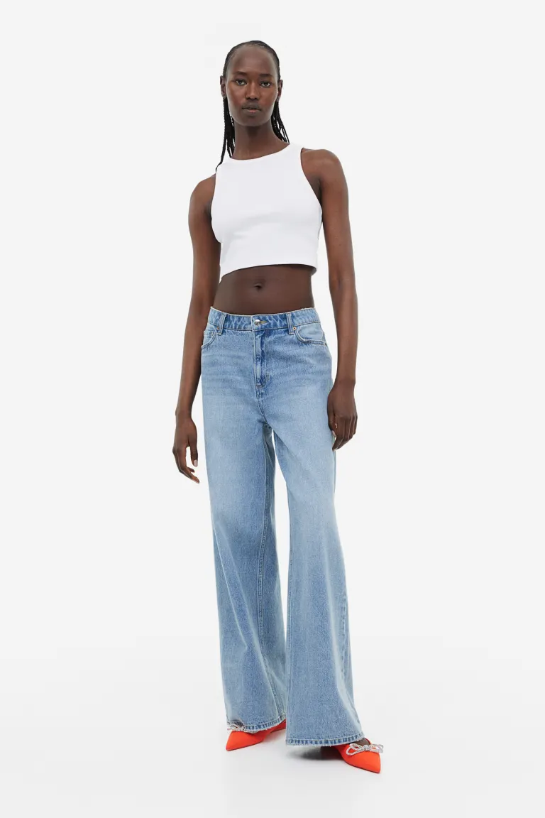 

Туфли с открытой пяткой и лентой H&M, оранжевый