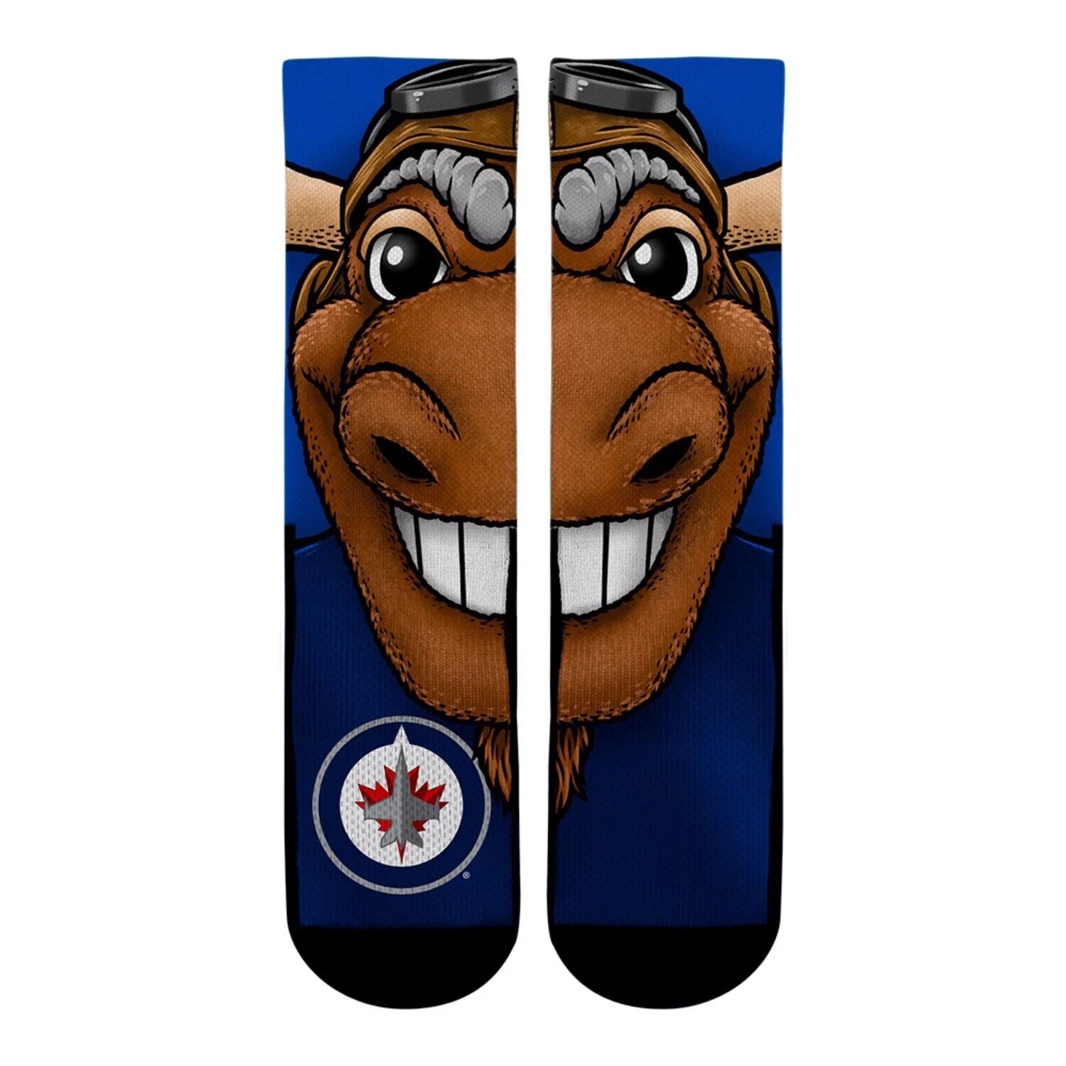 

Мужские носки Rock Em Winnipeg Jets Split Face Mascot Crew Socks