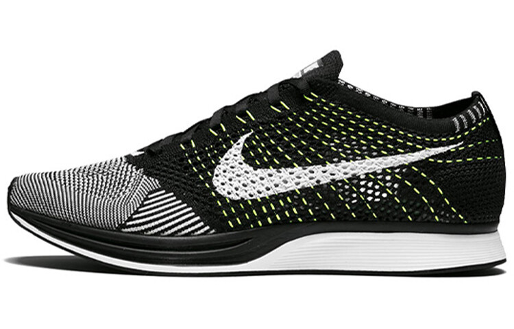 

Nike Flyknit Racer Черный Белый Вольт