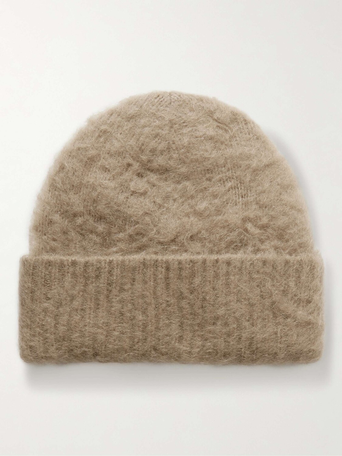 

Вязаная шапка Kameo с начесом ACNE STUDIOS, бежевый