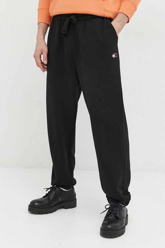 Спортивные брюки из хлопка Tommy Jeans, черный