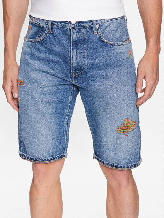 

Джинсовые шорты свободного кроя Pepe Jeans, синий