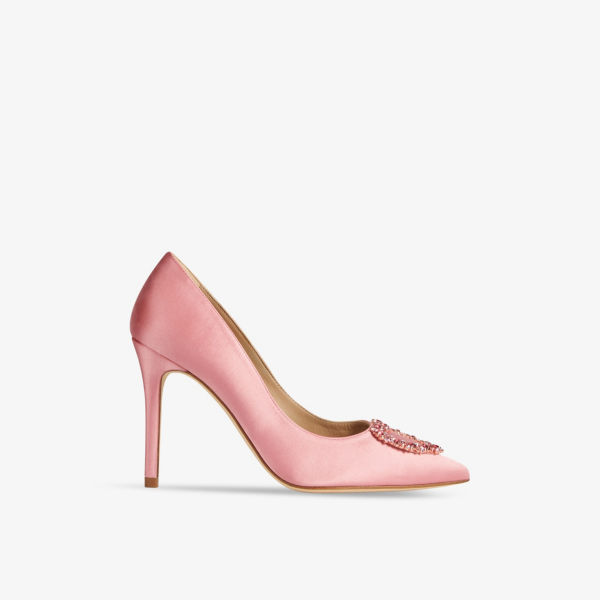 Атласные туфли luella с брошью в форме сердца Lk Bennett, розовый кроссовки для девочек gsd one lk g розовый