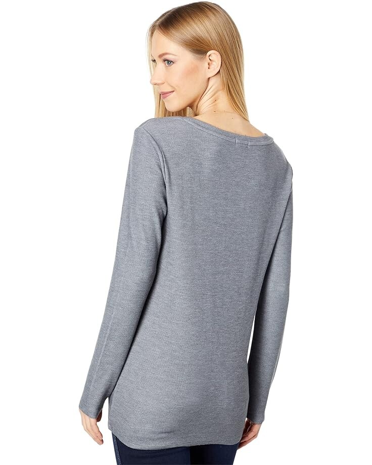 

Футболка Dylan by True Grit Super-Soft Spun Rib Knit Classic Crew Neck Tee, серый