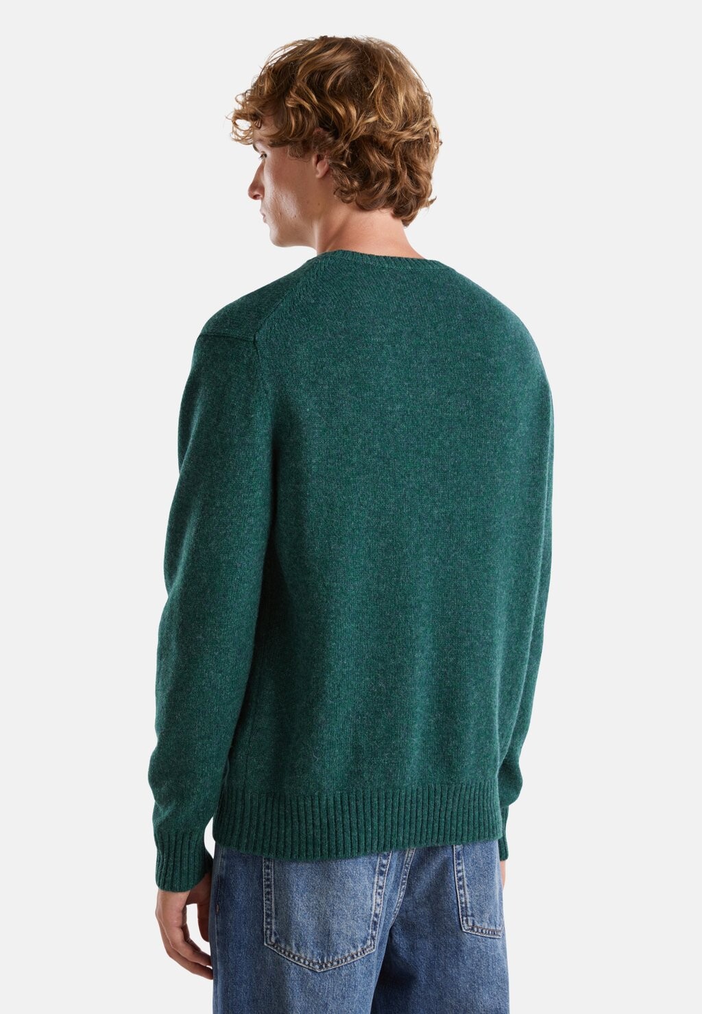 

Джемпер WARM CREW NECK United Colors of Benetton, зеленый