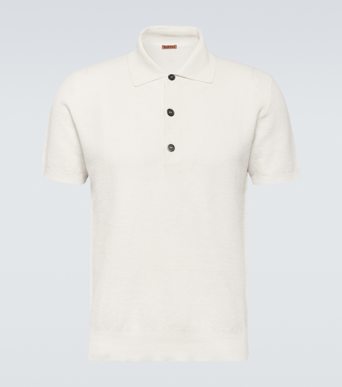 Рубашка-поло marco slisa из смесового льна Barena Venezia, белый