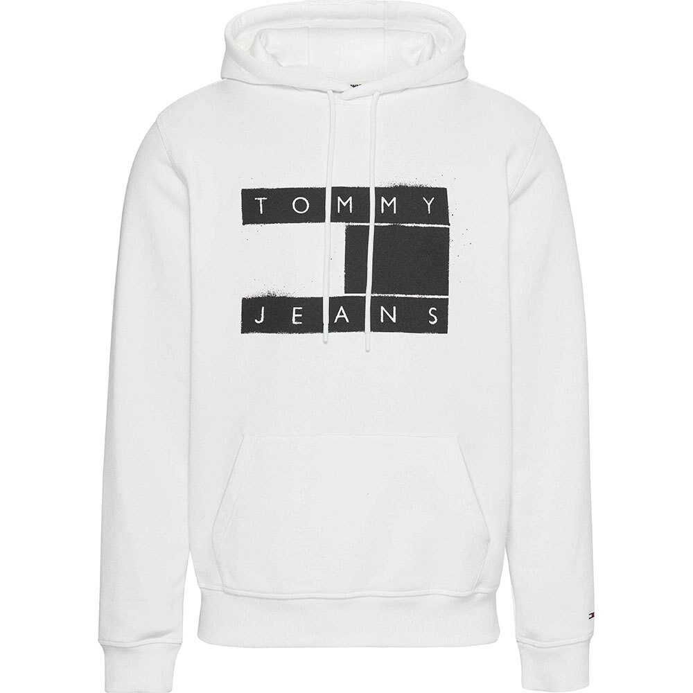 

Худи Tommy Jeans Reg Flag Spray, белый