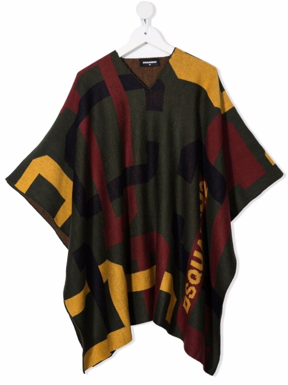 

DSQUARED2 KIDS пончо тонкой вязки, зеленый
