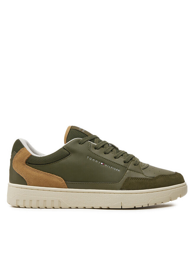 

Кроссовки Th Basket Core Lth Mix Ess Tommy Hilfiger, зеленый