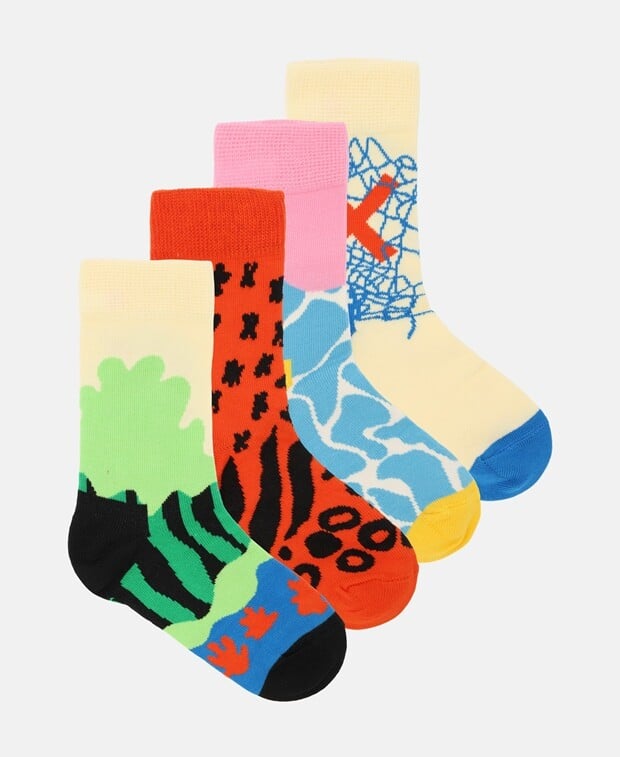 

Носки органик, 4 шт. Happy Socks, светло-желтого
