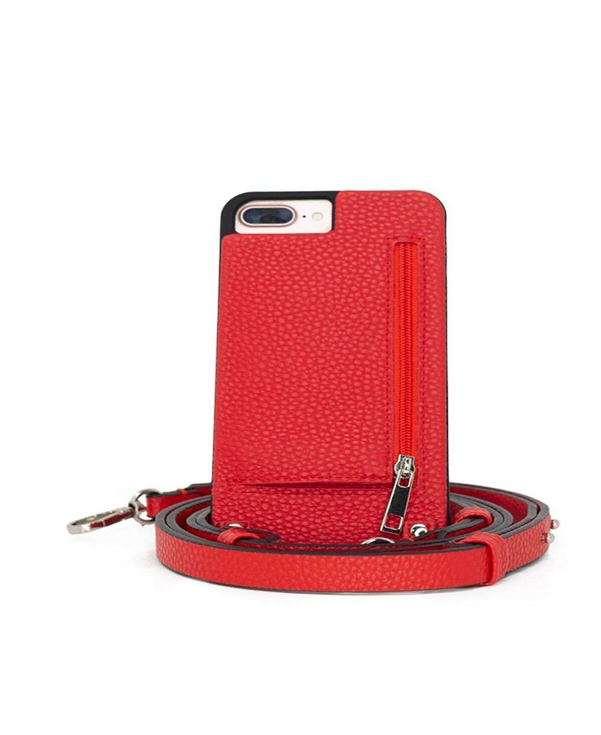 

Чехол через плечо для iPhone Plus с кошельком на ремешке Hera Cases, красный