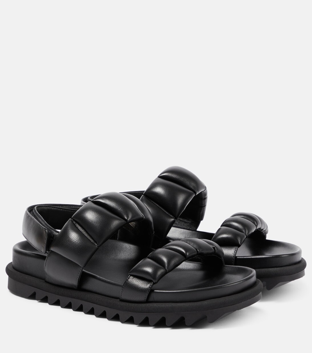 

Кожаные сандалии fussbett Dries Van Noten, черный
