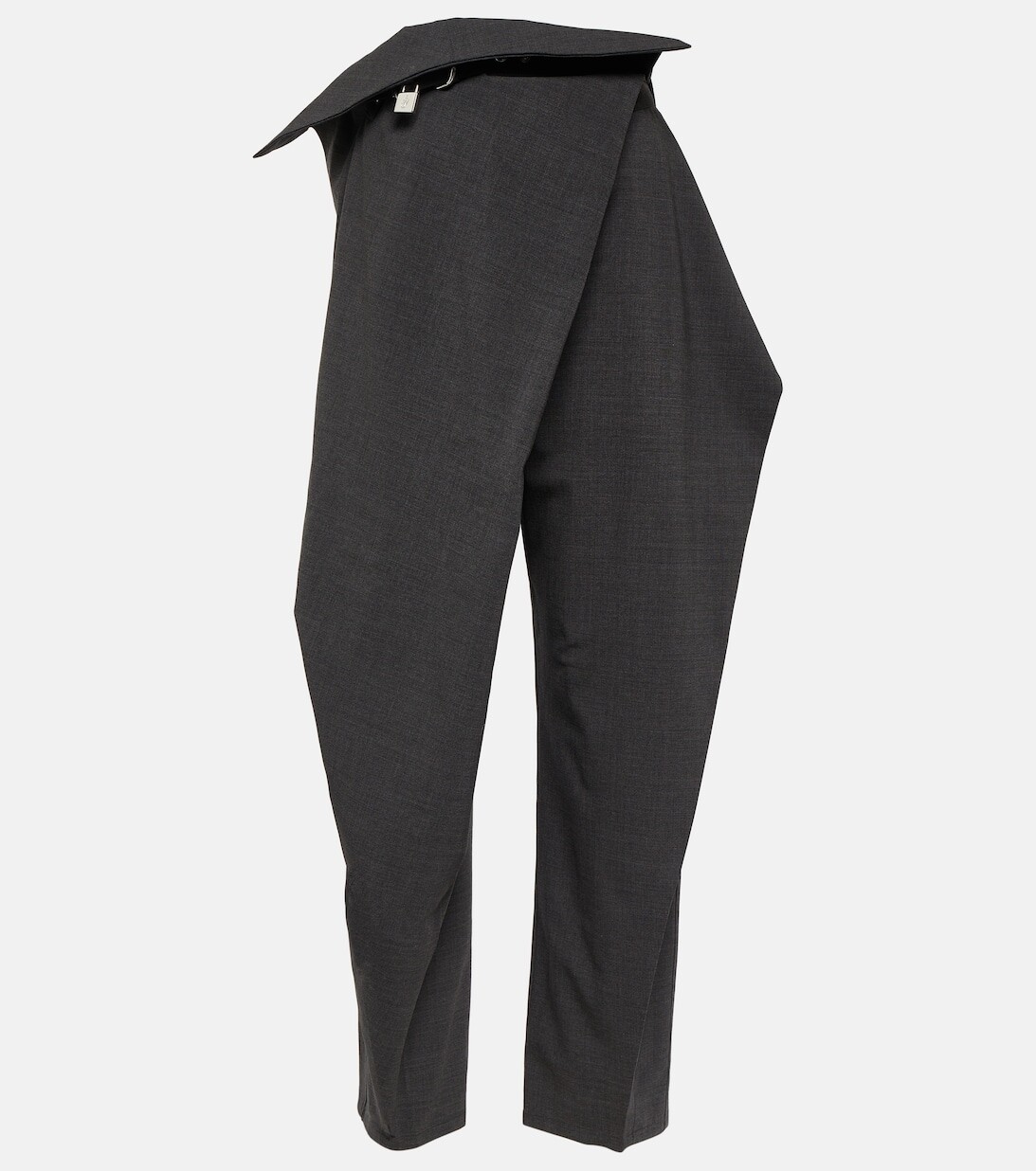 

Прямые брюки из смесовой шерсти JW ANDERSON, серый
