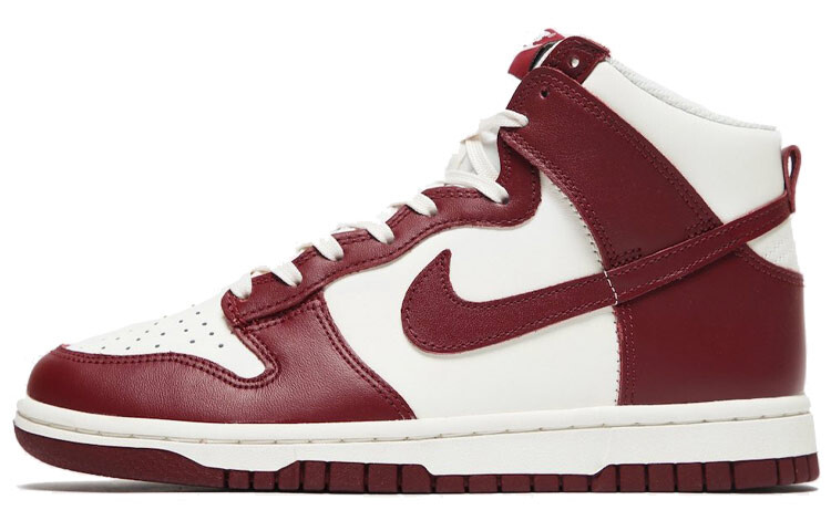 

Женские кроссовки Nike Dunk High Team Red, красные