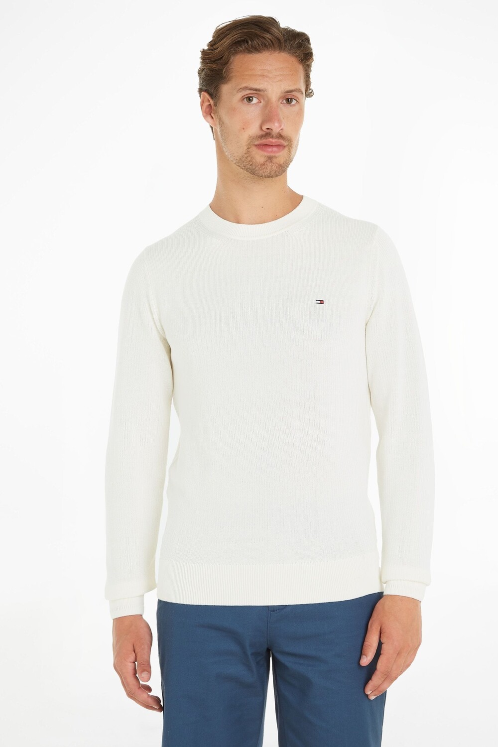 

Свитер с цепочной структурой Tommy Hilfiger, белый