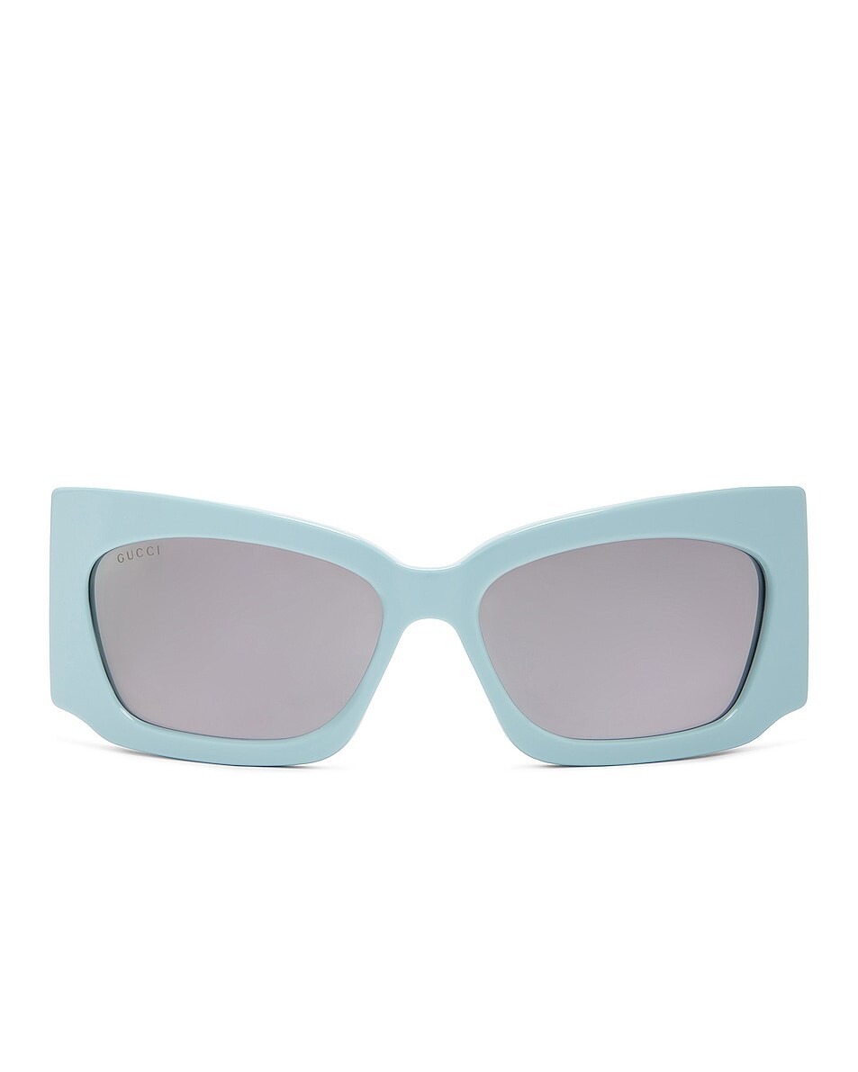 

Солнцезащитные очки Gucci Geometrical Directional, цвет Light Blue