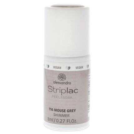 

Лак для ногтей Alessandro Striplac Peel or Soak 116 Mouse Grey для женщин, 0,27 унции