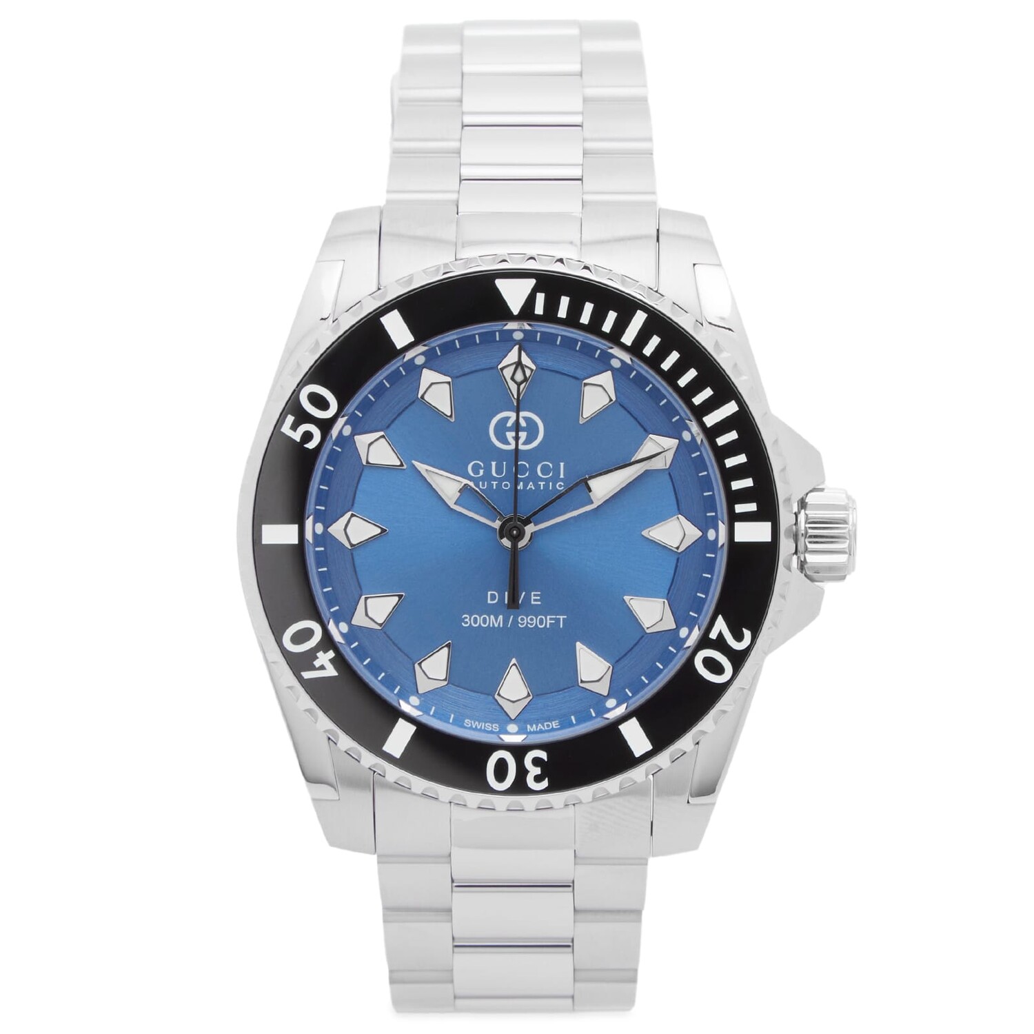 

Часы Gucci Dive Watch 40Mm, цвет Silver & Blue