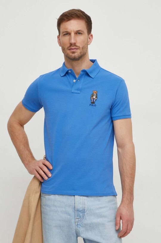 

Хлопковое поло Polo Ralph Lauren, синий