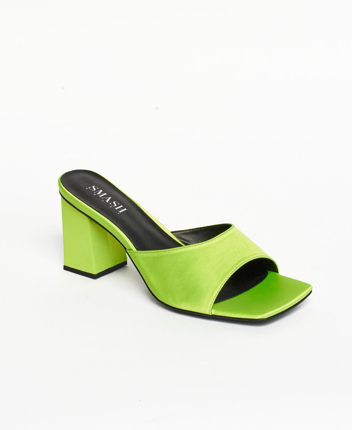 Женские сандалии-мюли «Jennifer Block Heels» — расширенные размеры 10–14 SMASH Shoes, зеленый